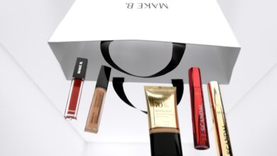 Produtos Make B. do Boticário em campanha de promoção de maquiagem