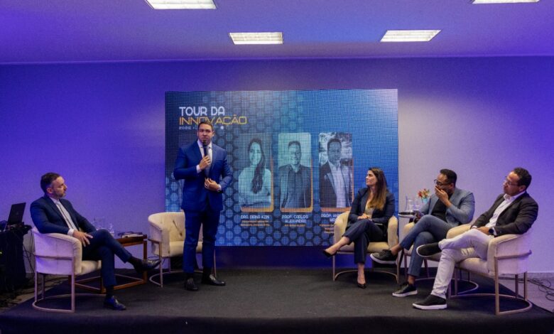 Participantes do Tour da Innovação durante evento em Palmas, promovido pela Innovatis para fortalecer inovação, pesquisa científica e gestão de projetos em universidades e institutos federais.